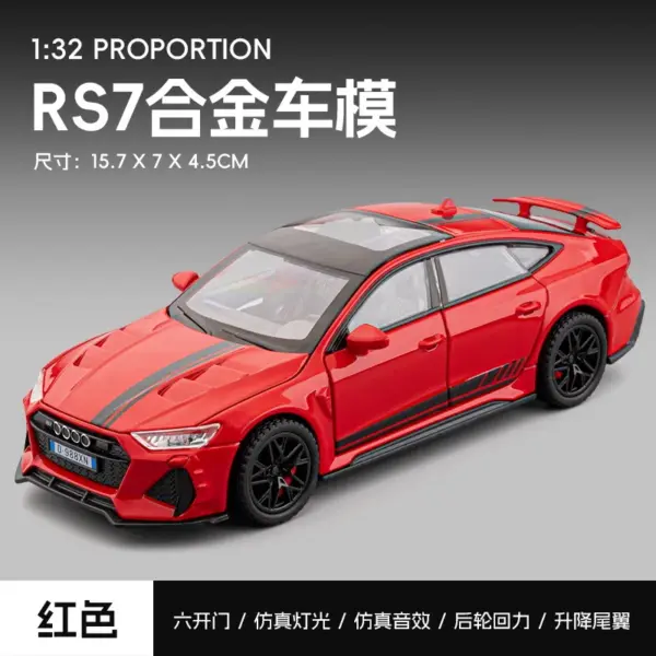 32 Scale Audi RS7 Diecast Car Model - Image 8