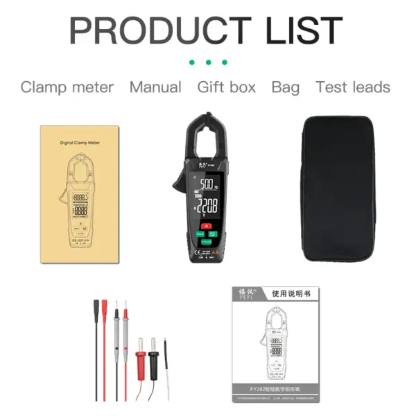 True RMS 9999 Counts Digital Clamp Meter - Image 7