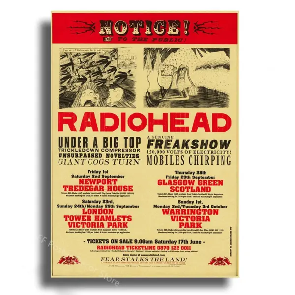 Radiohead Retro Album Art Poster Print - Image 29