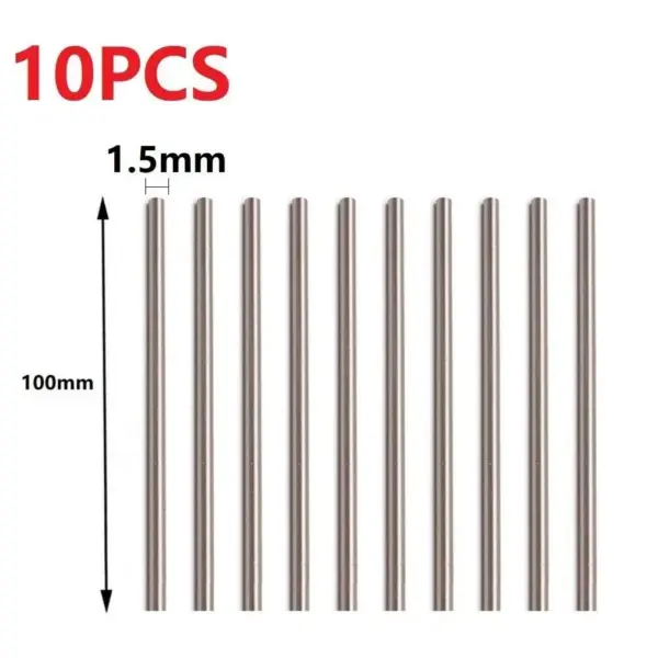10pcs HSS Round Rods Assorted Diameters 1.5-4mm - Image 2