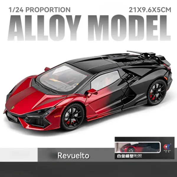 1:24 Lamborghini Revuelto Diecast Toy Car - Image 7