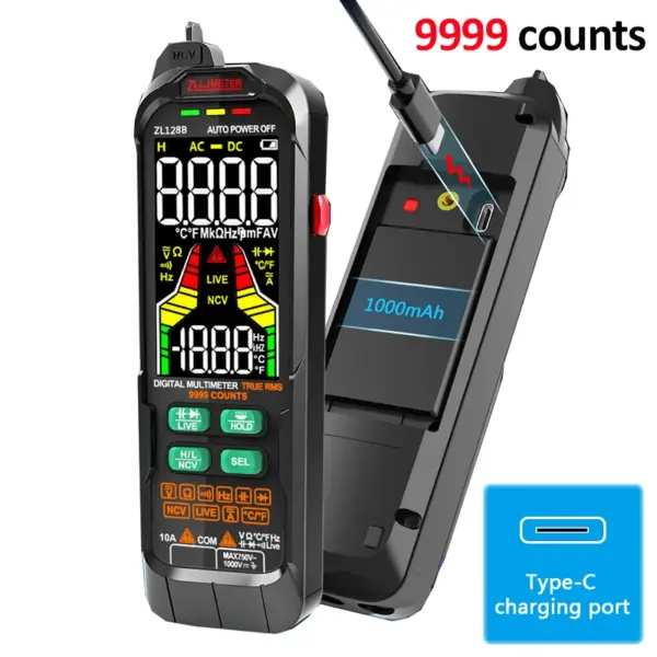 Smart Digital Multimeter 9999 Counts Auto Range