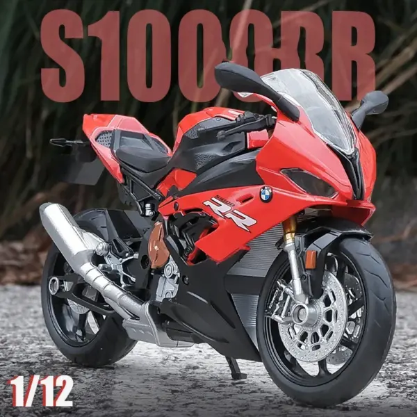 1:12 Scale BMW S1000RR Diecast Motorcycle Model - Image 2