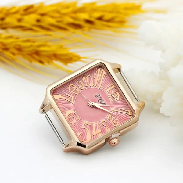 Rose Gold Square Watch Head 30mm 16mm Band - Image 5