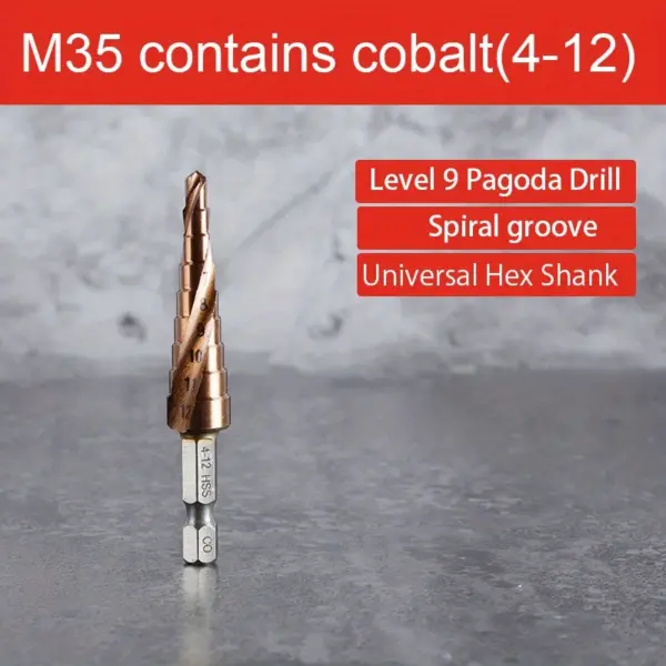 M35 Cobalt Step Drill Bit Set for Metalworking - Image 7