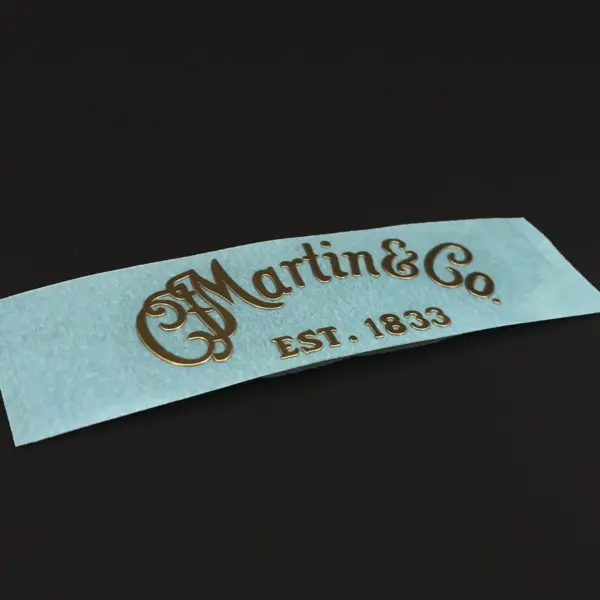 Custom Gold Metal Decal Sticker for Guitars - Image 3