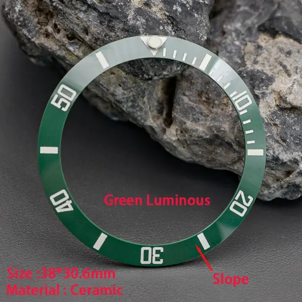 C3 Green Luminous Ceramic Bezel Insert 38mm - Image 17