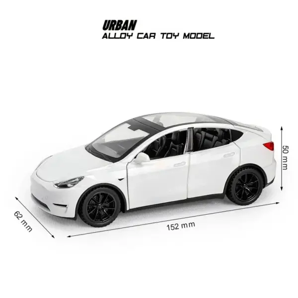 1:32 Tesla Model Y Diecast Metal Car Model - Image 4