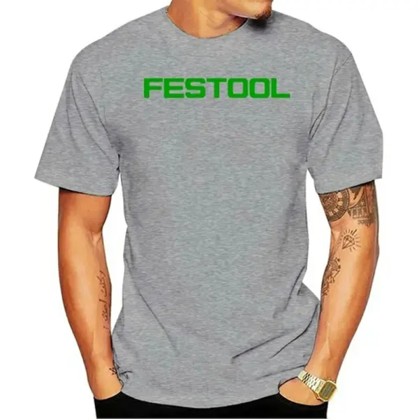 Festool Men's Cotton Round Collar T-Shirt - Image 13