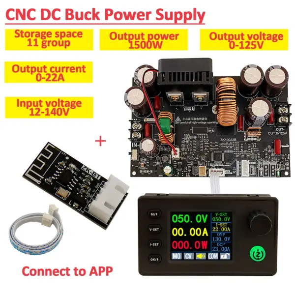 125V 22A 1500W Adjustable DC Buck Converter