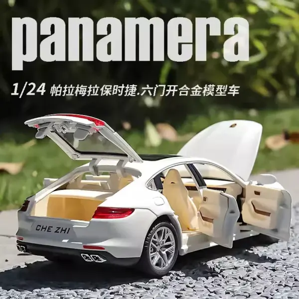 1:24 Diecast Porsche Panamera Toy Car Model - Image 4