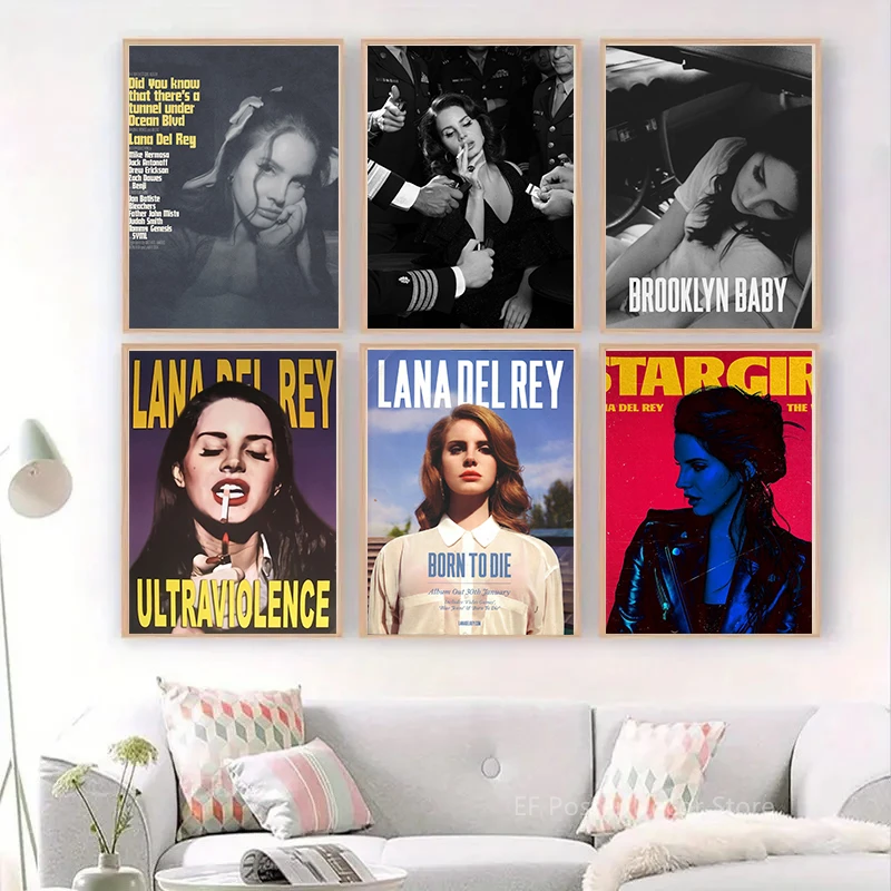 Lana Del Rey Aesthetic Art Poster Unframed 2 Lana Del Rey Aesthetic Art Poster Unframed - Image 2