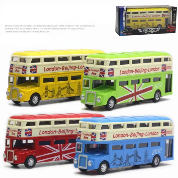 London Double Decker Bus Diecast Model - Image 3