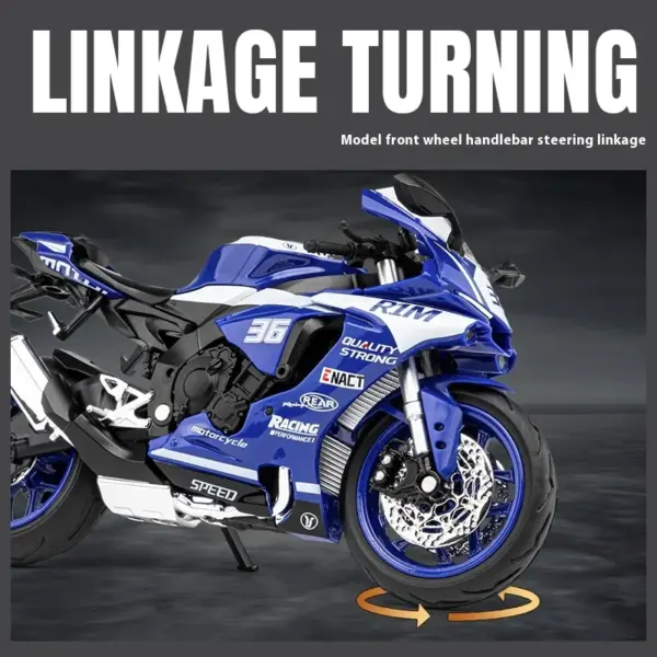 1/12 Scale Yamaha R1M Diecast Motorcycle Model - Image 4