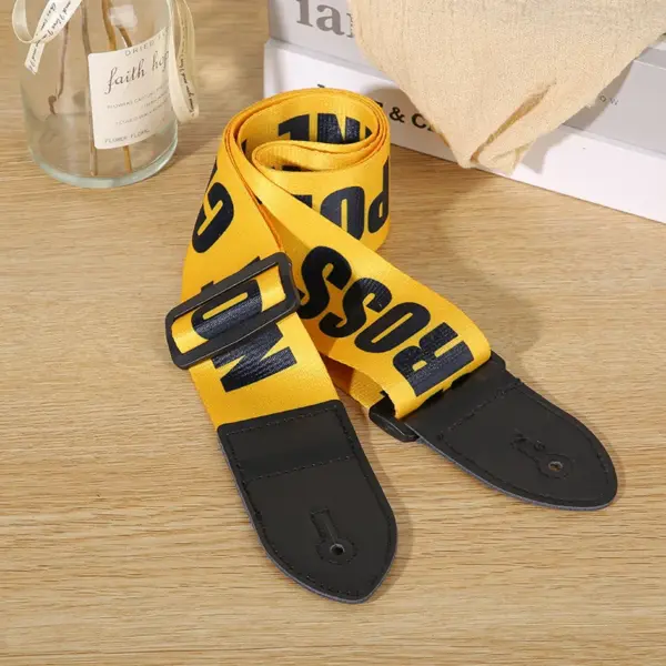 Leather Guitar Strap for Classical Electric Bass - Image 8