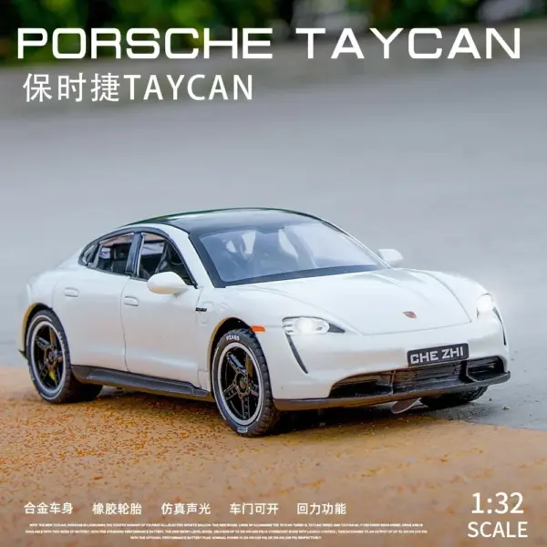 1:32 Diecast Porsche Taycan Model Car - Image 3