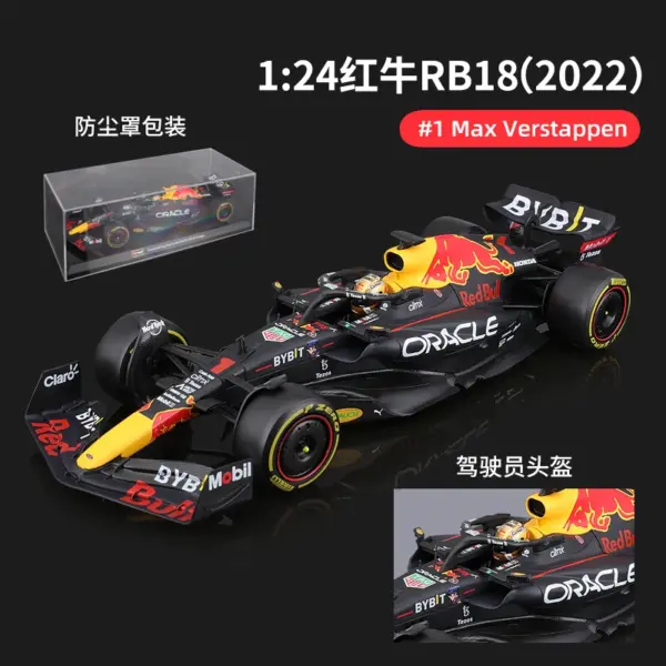 Bburago 1:24 2022 Red Bull Formula Car Model - Image 7