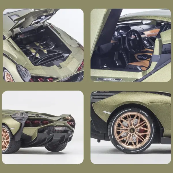 1/18 Scale Lamborghini SIAN Diecast Car Model - Image 5