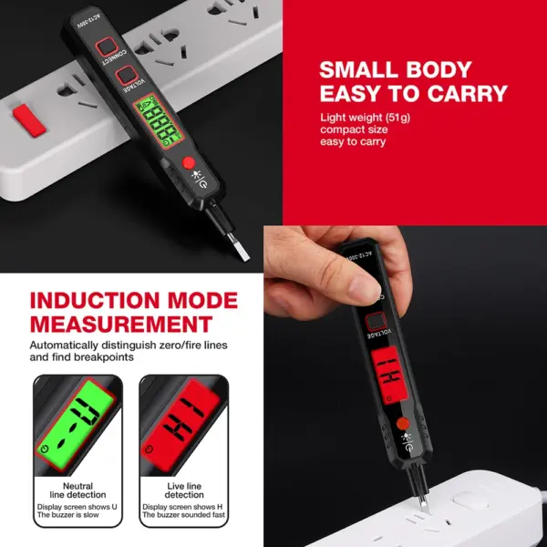 HT89 Adjustable Non-contact Voltage Detector Pen - Image 4