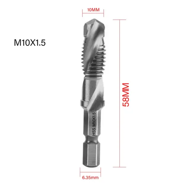 Titanium Plated HSS Tap Drill Bit Set - Image 17