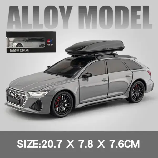 1:24 Audi RS6 Diecast Model Car with Sound - Image 10