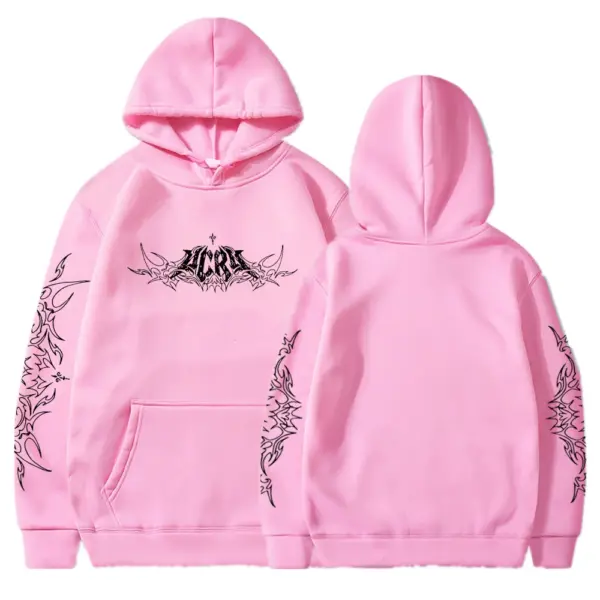 Men's Y2K Dark Tribal Graphic Hoodie - Image 14