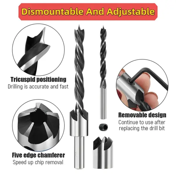 HSS Countersink Drill Bit Set 4-10mm - Image 5