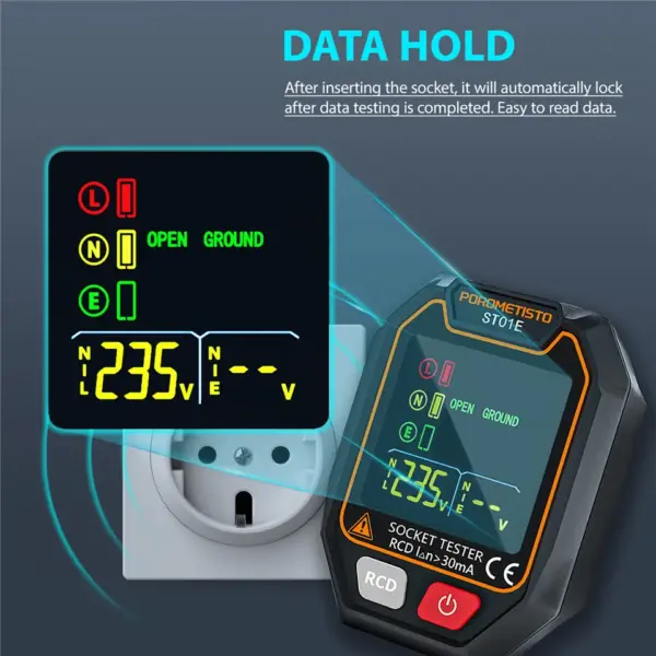 Digital Socket Tester with RCD Function - Image 6