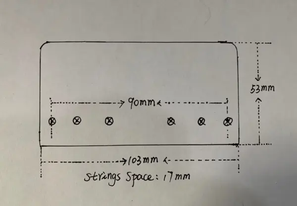 Professional Bass Bridge for 6-String Guitars - Image 6