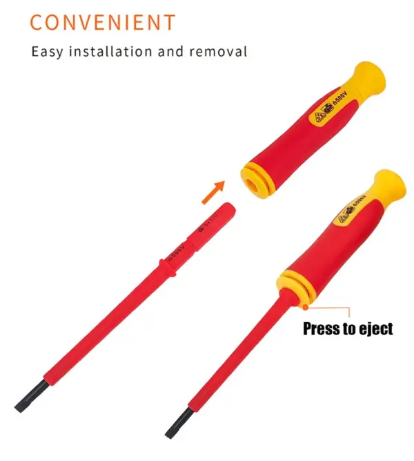 Insulated 10-in-1 Electrician Screwdriver Set - Image 3