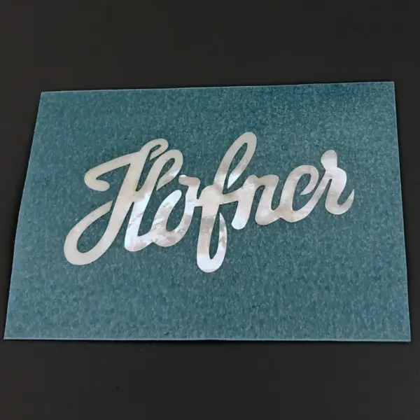 Hofner Bass Guitar Decal Sticker 0.1mm Thick - Image 2