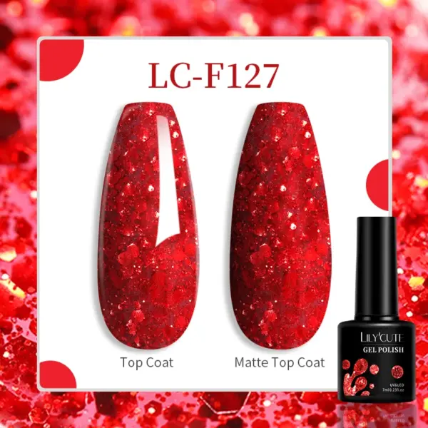 LILYCUTE 129 Colors 7ml Nail Gel Polish - Image 81