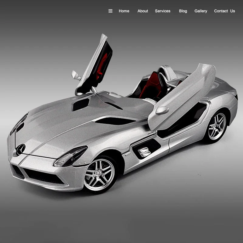 1:24 Mercedes-Benz SLR Stirling Moss Model Car 8 1:24 Mercedes-Benz SLR Stirling Moss Model Car - Image 8