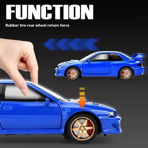 1:32 Subaru Impreza WRX STI Diecast Model Car - Image 6