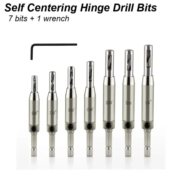 Self-Centering Hinge Drill Bit Set - Image 7