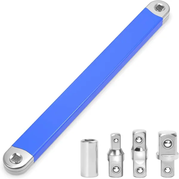 Compact Offset Extension Wrench with 4 Adapters - Image 7