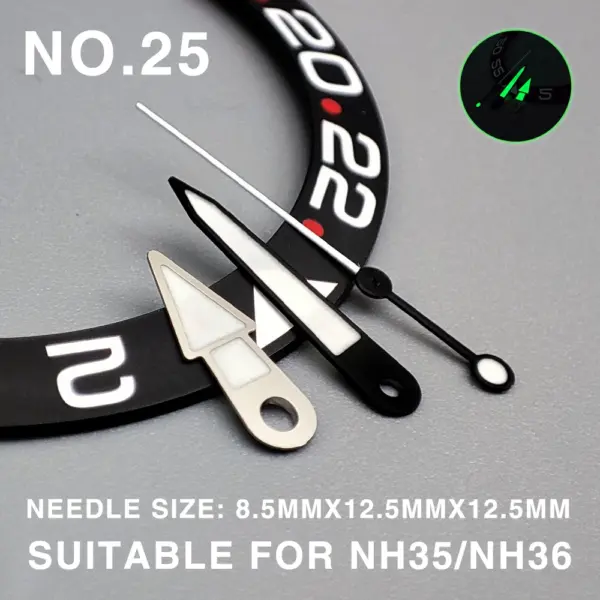 Green Luminous Watch Hands for NH35/NH36/4R - Image 9