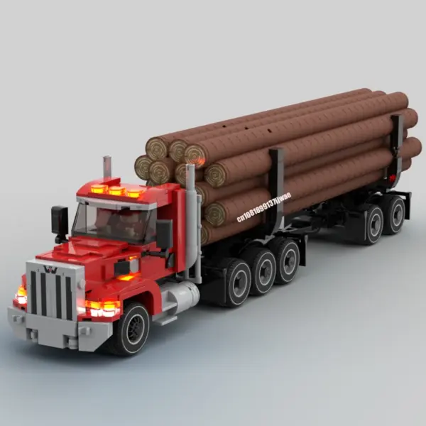 442PCS Western Star Log Truck Building Blocks - Image 2