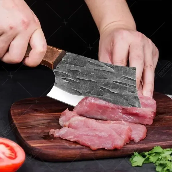 Professional Stainless Steel Kitchen Cleaver Knife - Image 3