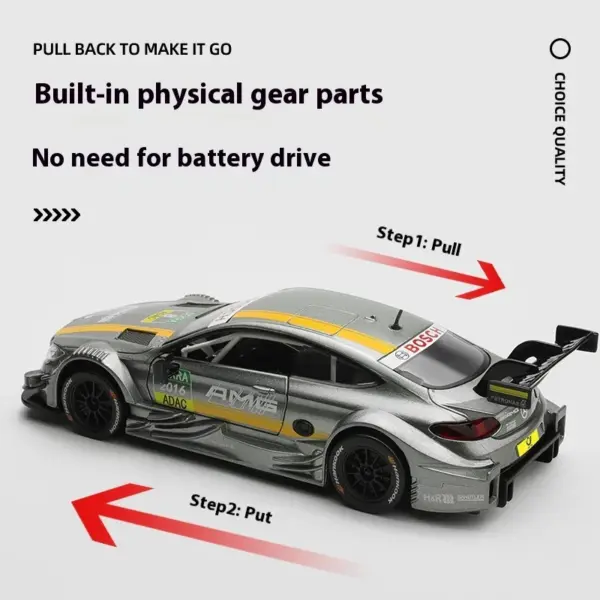 1:32 Scale AMG C63 DTM Alloy Car Model - Image 4