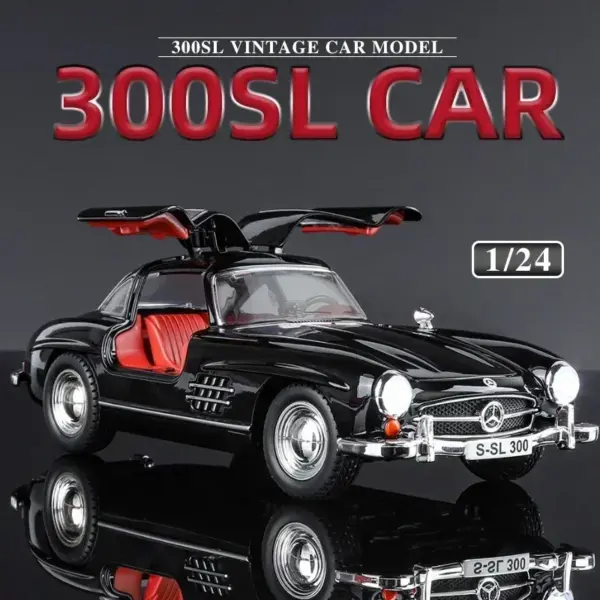 1:24 Diecast Mercedes-Benz 300SL Model Car - Image 3