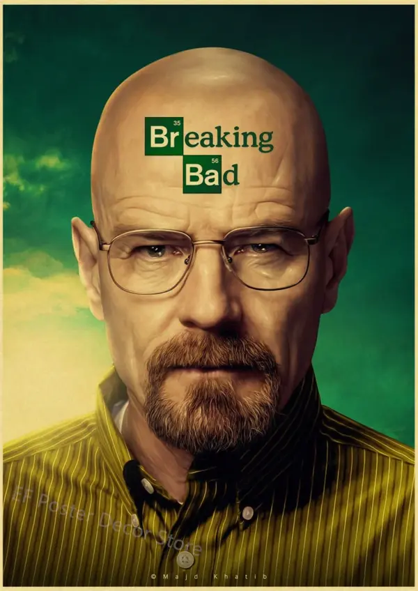 Breaking Bad Retro Canvas Wall Art Poster - Image 47