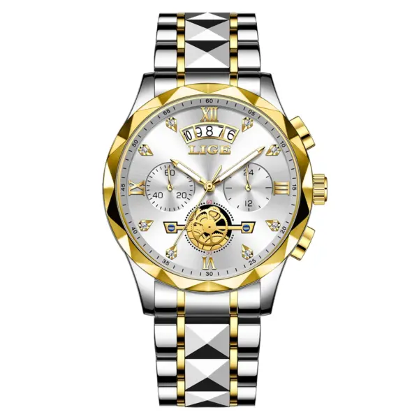 LIGE Men's Quartz Chronograph Watch Waterproof - Image 7