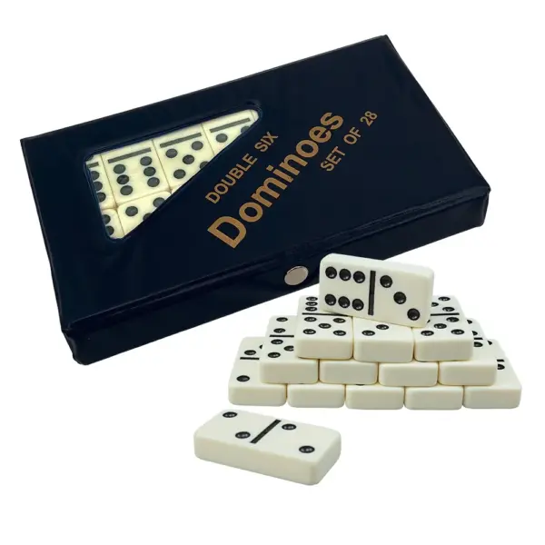 28-Piece Classic Double Six Domino Set - Image 4