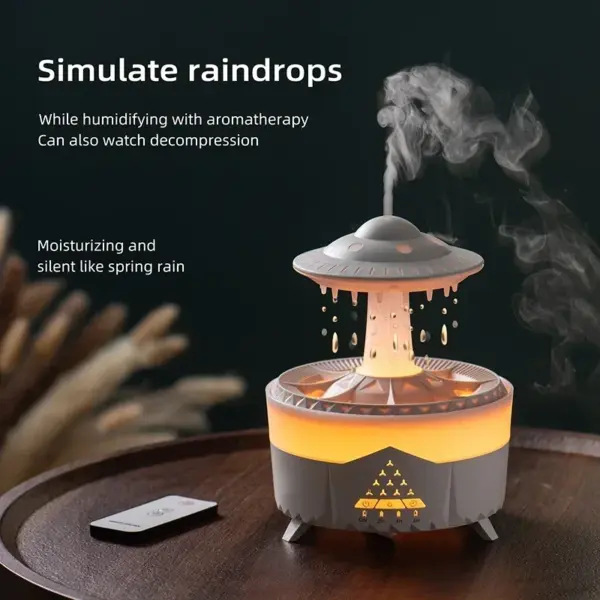 Rain Cloud Night Light Aromatherapy Humidifier - Image 3