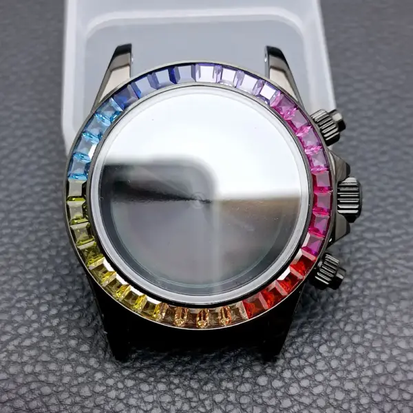 39.3mm Stainless Steel Watch Case for VK63 - Image 4