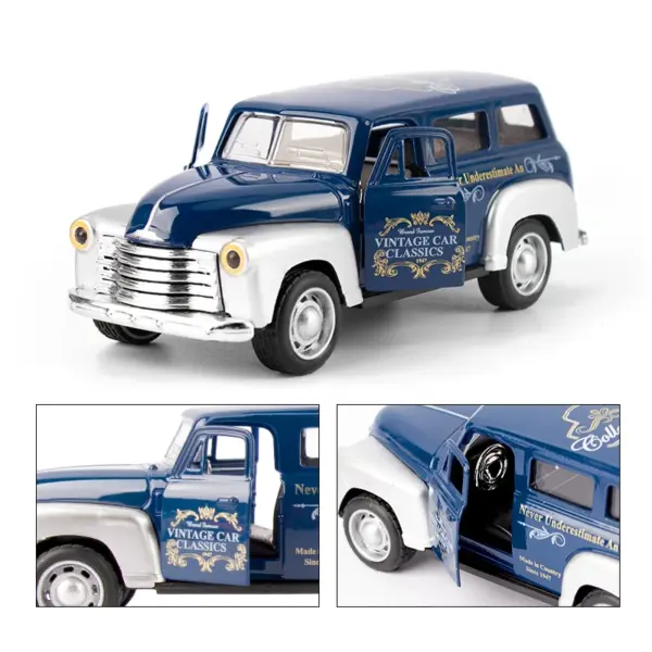 1:32 Alloy Chevrolet School Bus Model Toy - Image 5