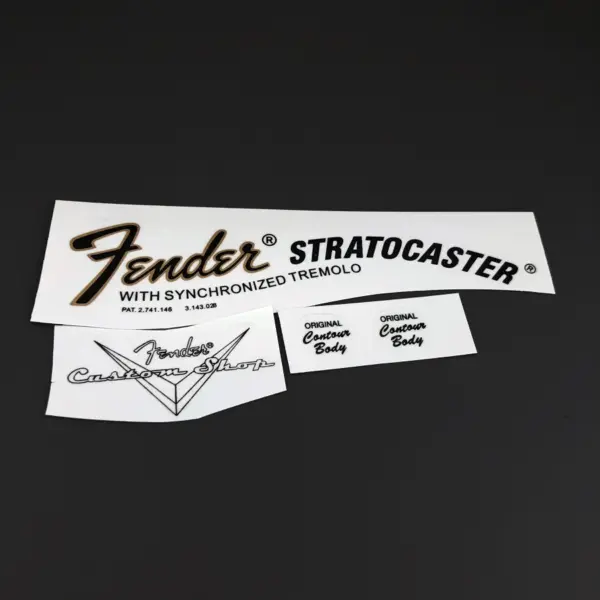 Guitar Water Slide Decal Sticker Set - Image 2