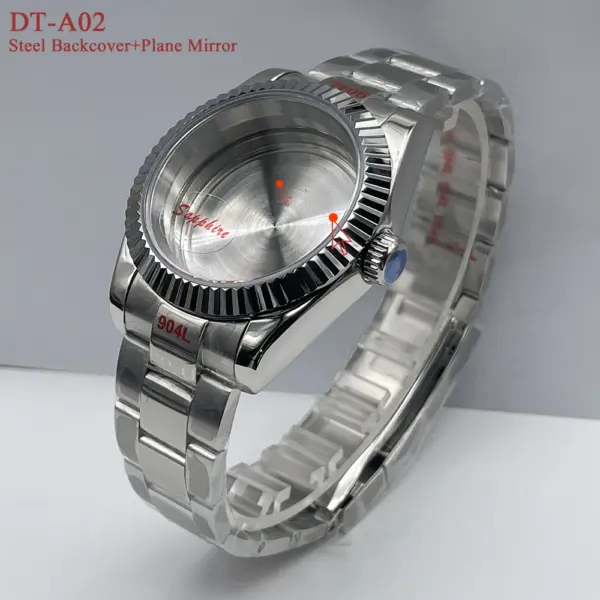 40mm Stainless Steel Watch Case Kit NH35 NH38 - Image 9
