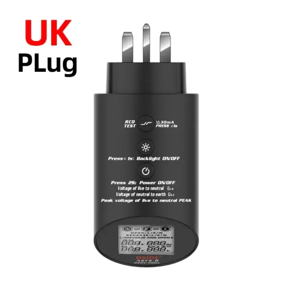 Socket Tester Voltage Circuit Analyzer RCD Meter - Image 7